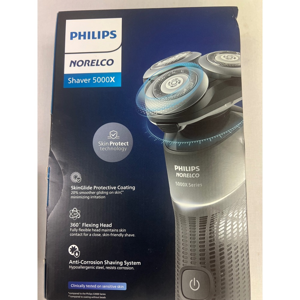 Philips Norelco Shaver 5000X Mens Black Wet Dry Electric Rotary Razor NEW - Picture 3 of 5